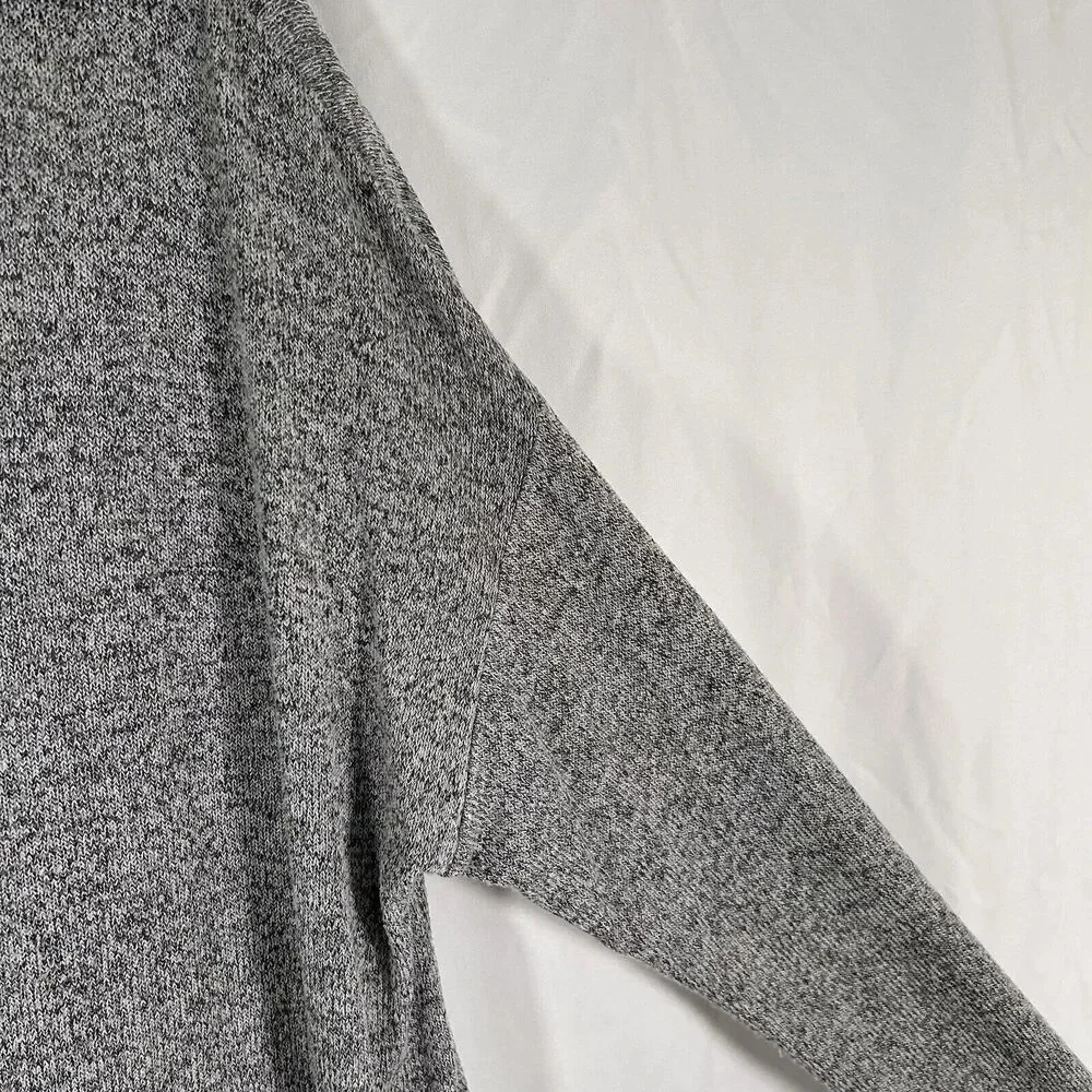 cupio Sweater Women's Large Grey Lightweight Vneck Long Sleeve Pockets